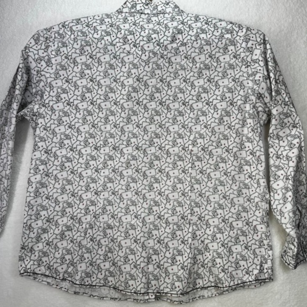 Panhandle Rough Stock Mens XXL Pearl Snap Western Shirt Cards Dice Print - Picture 11 of 13